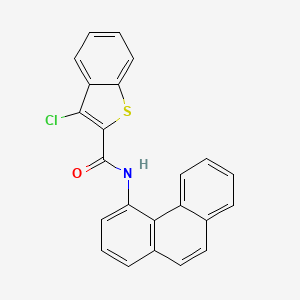 3-Chloro-N-(phenanthren-4-YL)-1-benzothiophene-2-carboxamide