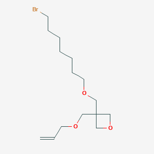 3-{[(7-Bromoheptyl)oxy]methyl}-3-{[(prop-2-en-1-yl)oxy]methyl}oxetane