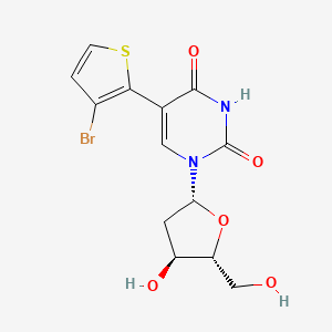 5-(3-Bromo-thiophen-2-yl)-1-(4-hydroxy-5-hydroxymethyl-tetrahydro-furan-2-yl)-1H-pyrimidine-2,4-dione