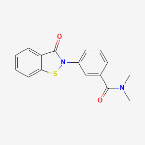 N,N-dimethyl-3-(3-oxo-1,2-benzothiazol-2-yl)benzamide