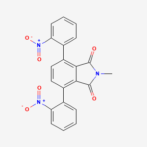 1H-Isoindole-1,3(2H)-dione, 2-methyl-4,7-bis(2-nitrophenyl)-