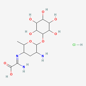 molecular formula C14H26ClN3O9 B1256686 Kasugamycin monohydrochloride 