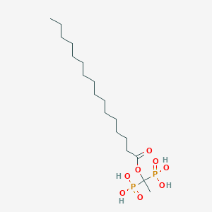 Hexadecanoic acid, 1,1-diphosphonoethyl ester