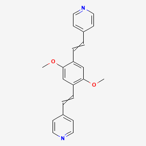 4,4'-[(2,5-Dimethoxy-1,4-phenylene)di(ethene-2,1-diyl)]dipyridine