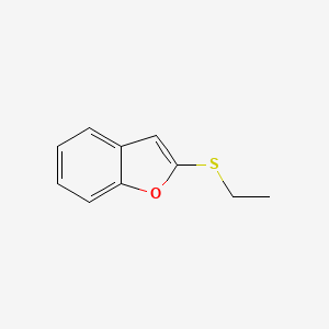 molecular formula C10H10OS B12566928 Benzofuran, 2-(ethylthio)- CAS No. 172366-93-7