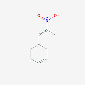 molecular formula C9H13NO2 B12566989 4-(2-Nitroprop-1-en-1-yl)cyclohex-1-ene CAS No. 143877-30-9