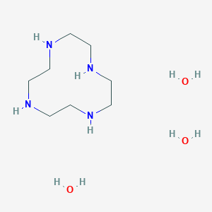 1,4,7,10-Tetrazacyclododecane;trihydrate