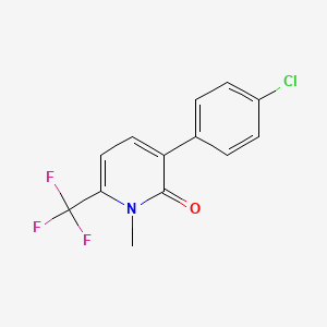 3-(4-Chlorophenyl)-1-methyl-6-(trifluoromethyl)pyridin-2(1H)-one