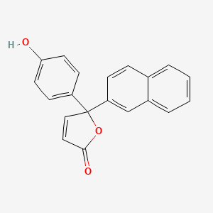 5-(4-Hydroxyphenyl)-5-(naphthalen-2-yl)furan-2(5H)-one