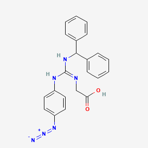 (Z)-N-{(4-Azidoanilino)[(diphenylmethyl)amino]methylidene}glycine