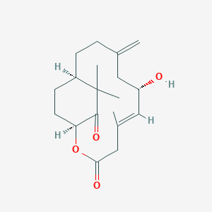 molecular formula C19H28O4 B1256707 cespitulactone A 