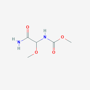 B125672 2-((Methoxycarbonyl)amino)-2-methoxyacetamide CAS No. 145275-67-8