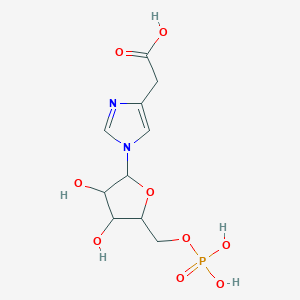 molecular formula C10H15N2O9P B1256724 4-(Carboxymethyl)-1-(5-O-phosphonopentofuranosyl)-1H-imidazole CAS No. 2888-19-9