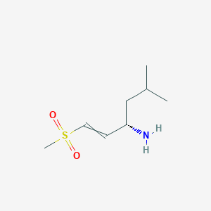 (3S)-1-(Methanesulfonyl)-5-methylhex-1-en-3-amine