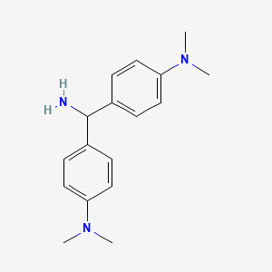 molecular formula C17H23N3 B1256731 4,4'-(aminomethylene)bis(N,N-dimethylaniline) 