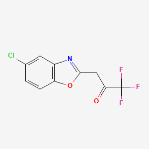 3-(5-Chloro-1,3-benzoxazol-2-yl)-1,1,1-trifluoropropan-2-one