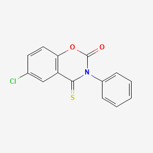 6-Chloro-3-phenyl-4-thioxo-1,3-benzoxazin-2-one