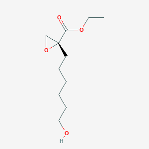 molecular formula C11H20O4 B12567357 Ethyl (2R)-2-(6-hydroxyhexyl)oxirane-2-carboxylate CAS No. 191412-56-3