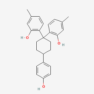 2-[1-(2-Hydroxy-4-methylphenyl)-4-(4-hydroxyphenyl)cyclohexyl]-5-methylphenol