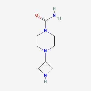 1-Piperazinecarboxamide,4-(3-azetidinyl)-(9CI)