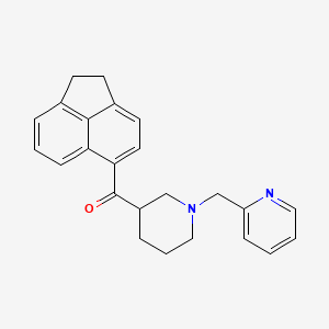 molecular formula C24H24N2O B1256745 1,2-Dihydroacenaphthylen-5-yl-[1-(2-pyridinylmethyl)-3-piperidinyl]methanone 