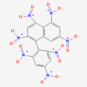 2,4,5,7-Tetranitro-1-(2,4,6-trinitrophenyl)naphthalene