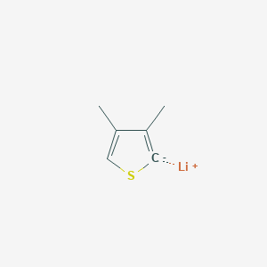 lithium;3,4-dimethyl-2H-thiophen-2-ide