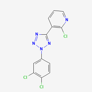2-Chloro-3-[2-(3,4-dichlorophenyl)-5-tetrazolyl]pyridine