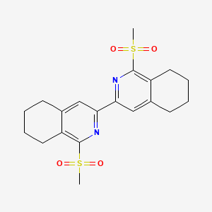 3,3'-Biisoquinoline, 5,5',6,6',7,7',8,8'-octahydro-1,1'-bis(methylsulfonyl)-