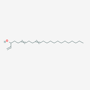 molecular formula C23H42O B12567583 Tricosa-1,6,10-trien-3-ol CAS No. 192122-06-8