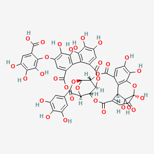 molecular formula C48H32O32 B1256760 Mallotusinic acid (undefined stereochemistry) 