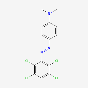 N,N-Dimethyl-4-[(E)-(2,3,5,6-tetrachlorophenyl)diazenyl]aniline