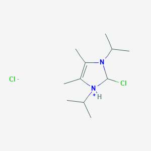 2-Chloro-4,5-dimethyl-1,3-di(propan-2-yl)-2,3-dihydro-1H-imidazol-1-ium chloride