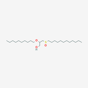 molecular formula C25H52O3S B12567660 1-Propanol, 2-(decyloxy)-3-(dodecylsulfinyl)- CAS No. 189140-26-9