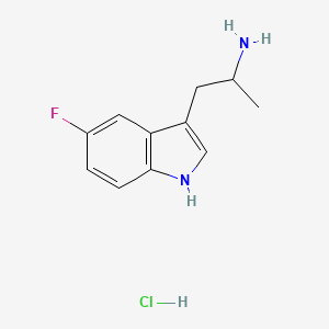 molecular formula C11H14ClFN2 B1256792 5-氟-α-甲基色胺盐酸盐 CAS No. 776-56-7
