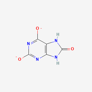 molecular formula C5H2N4O3-2 B1256797 6-oxo-6,7-dihydro-1H-purine-2,8-diolate 