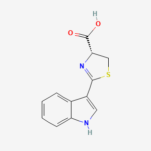 molecular formula C12H10N2O2S B1256799 (R)-dihydrocamalexic acid 