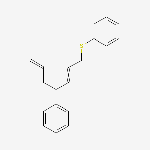 [(4-Phenylhepta-2,6-dien-1-yl)sulfanyl]benzene