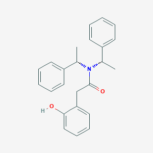 Benzeneacetamide, 2-hydroxy-N,N-bis[(1S)-1-phenylethyl]-