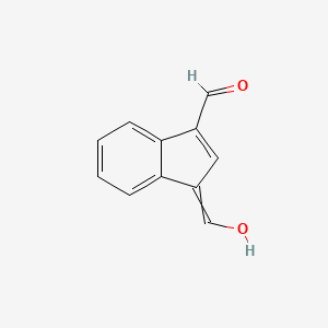 1-(Hydroxymethylidene)-1H-indene-3-carbaldehyde