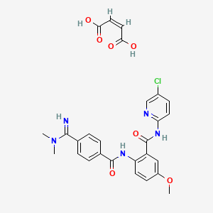 molecular formula C27H26ClN5O7 B1256804 ベトリキサバンマレイン酸塩 CAS No. 936539-80-9