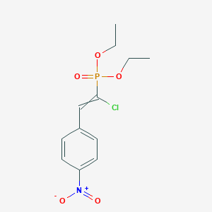 Diethyl [1-chloro-2-(4-nitrophenyl)ethenyl]phosphonate