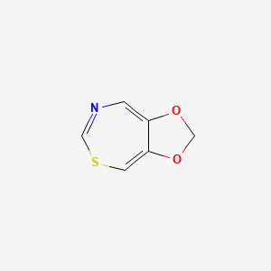 molecular formula C6H5NO2S B12568060 2H-[1,3]Dioxolo[4,5-e][1,3]thiazepine CAS No. 194302-14-2