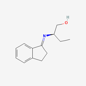 (2R)-2-[(E)-(2,3-Dihydro-1H-inden-1-ylidene)amino]butan-1-ol