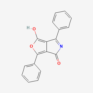 molecular formula C18H11NO3 B12568097 1H-Furo[3,4-c]pyrrole-1,4(5H)-dione, 3,6-diphenyl- CAS No. 502183-99-5