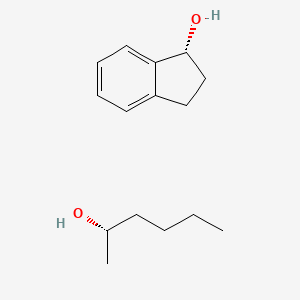 (1R)-2,3-dihydro-1H-inden-1-ol;(2S)-hexan-2-ol