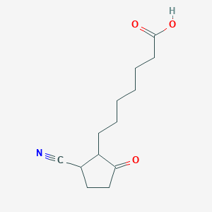 7-(2-Cyano-5-oxocyclopentyl)heptanoic acid