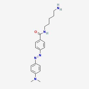 N-(5-Aminopentyl)-4-{(E)-[4-(dimethylamino)phenyl]diazenyl}benzamide