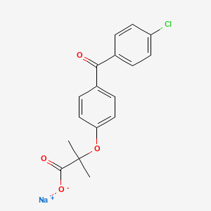 2-(4-(4-Chlorobenzoyl)phenoxy)-2-methylpropanoic acid sodium salt