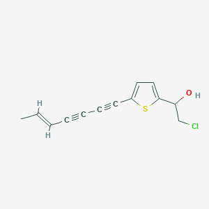 molecular formula C13H11ClOS B1256829 Xanthopappin B 